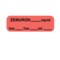 Nevs Label, Zemuron 1/2" x 1-1/2" Flr Red w/Black LANT-1532D - alternate 1